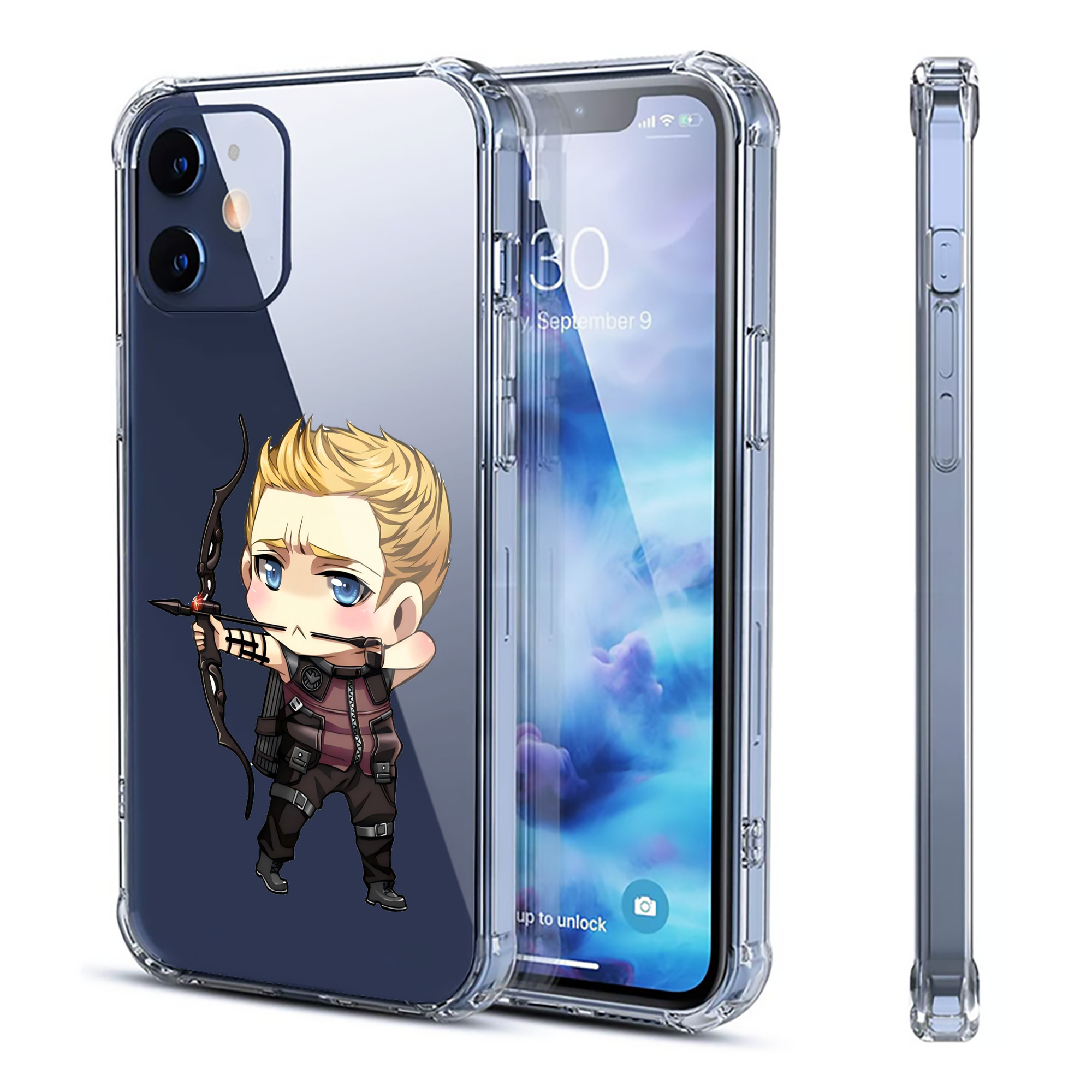 （画像用） アベンジャーズ The Avengers 【iPhone 12シリーズ対応】透明スマホケース（クリアソフトケース）